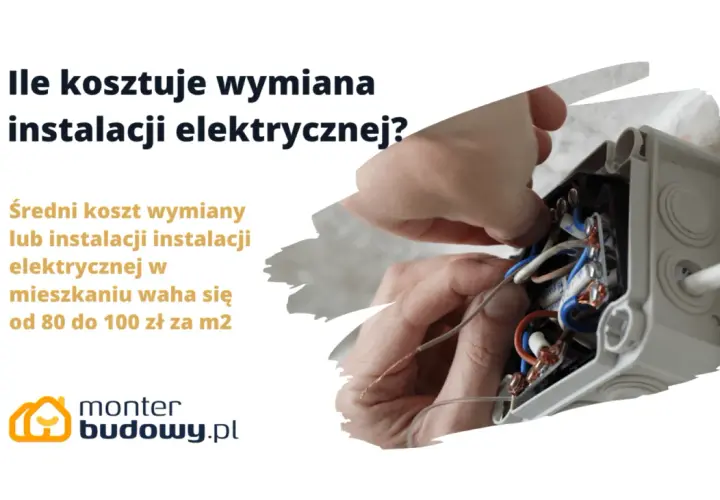 Ręce majsterkowicza pracują przy instalacji elektrycznej. Dowiedz się, ile kosztuje wymiana instalacji elektrycznej w mieszkaniu.