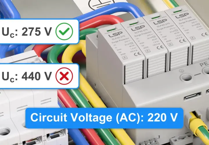 Ochronniki przeciwprzepięciowe LSP chronią instalację przed przepięciami. Napięcie międzyfazowe 220 V jest bezpieczne, w przeciwieństwie do 440 V.